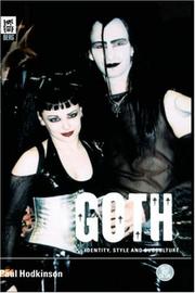 Cover of: Goth: Identity, Style and Subculture (Dress, Body, Culture)