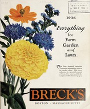 Cover of: Everything for farm, garden and lawn, 1936 by Joseph Breck & Sons