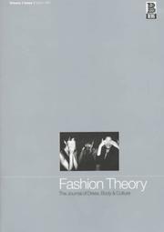 Cover of: Fashion Theory: Volume 1, Issue 1: The Journal of Dress, Body and Culture (Fashion Theory)