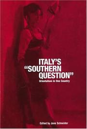 Cover of: Italy's 'Southern Question' by Jane Schneider