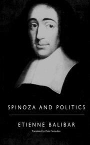 Cover of: Spinoza and Politics