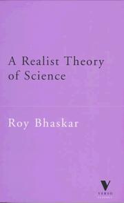 Cover of: A Realist Theory of Science (Verso Classics, 9)