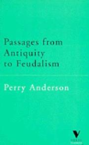 Cover of: Passages from Antiquity to Feudalism (Verso Classics, 2) by Perry Anderson