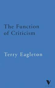 Cover of: The Function of Criticism | Terry Eagleton