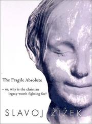 Cover of: The Fragile Absolute by Slavoj Žižek