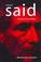 Cover of: Edward Said