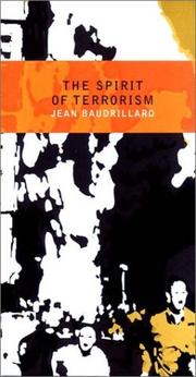 Cover of: The spirit of terrorism by Jean Baudrillard