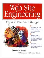 Cover of: Web site engineering: beyond Web page design