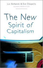 Cover of: The new spirit of capitalism