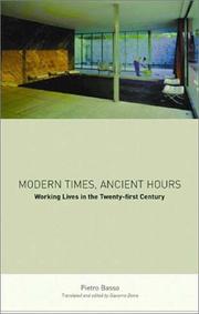 Cover of: Modern Times, Ancient Hours | Pietro Basso