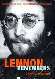Cover of: Lennon Remembers by Jann Wenner, John Lennon