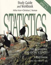 Cover of: Statistics for the Behavioral and Social Sciences: Study Guide and Workbook