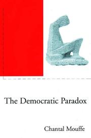 Cover of: The Democratic Paradox by Chantal Mouffe