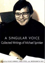 Cover of: A Singular Voice: Collected Writings of Michael Sprinker