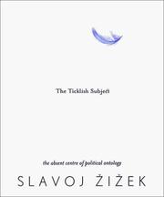 Cover of: The ticklish subject by Slavoj Žižek