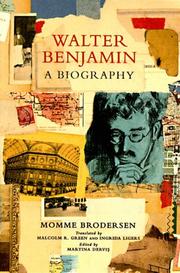 Cover of: Walter Benjamin by Momme Brodersen