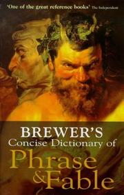 Cover of: Brewer's Concise Dictionary of Phrase and Fable (Hutchinson Reference Classics)