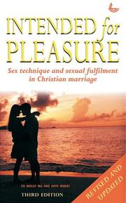 Cover of: Intended for Pleasure by Ed Wheat