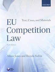 Cover of: EU Competition Law by Alison Jones, Brenda Sufrin