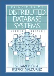 Cover of: Principles of Distributed Database Systems (2nd Edition) by M. Tamer Ozsu, Patrick Valduriez