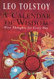 Cover of: A Calendar of Wisdom by Лев Толстой