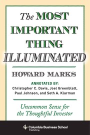 Cover of: The most important thing illuminated by Howard Marks