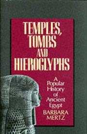 Cover of: Temples, Tombs and Hieroglyphs: A Popular History of Ancient Egypt