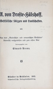 Cover of: Westfälische Skizzen und Landschaften: aus dem "Malerischen und romantischen Westfalen"