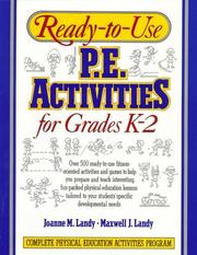 Cover of: Ready-to-use P.E. activities by Joanne M. Landy
