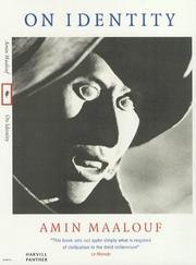 Cover of: On Identity by Amin Maalouf