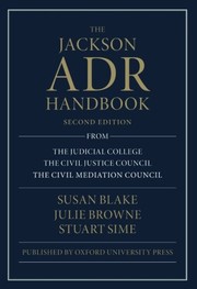The Jackson ADR Handbook by Susan Blake, Julie Browne, Stuart Sime