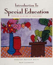 Cover of: Introduction to special education