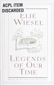 Cover of: Legends of our time by Elie Wiesel