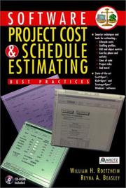 Cover of: Software project cost and schedule estimating: best practices