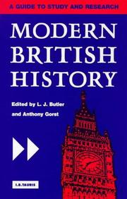 Cover of: Modern British history: a guide to study and research