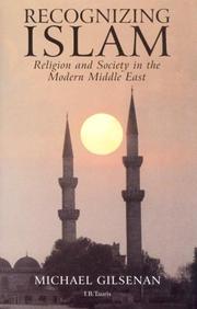 Recognizing Islam by Michael Gilsenan