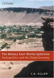 Cover of: The Middle East water question by J. A. Allan