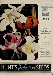 Cover of: Hunt's perfection seeds, 1936