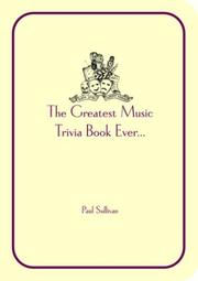 Cover of: Sullivan's Music Trivia by Paul Sullivan, Sanctuary Publishing