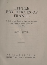 Cover of: Little boy heroes of France