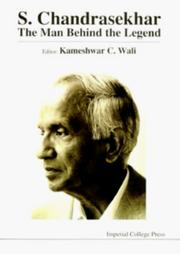 Cover of: S. Chandrasekhar by editor, Kameshwar C. Wali.