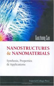 Cover of: Nanostructures & Nanomaterials by Guozhong Cao