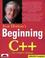 Cover of: Beginning C++