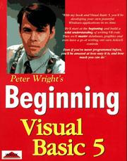 Cover of: Beginning Visual Basic 5