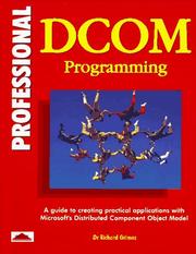 Cover of: Professional Dcom Programming