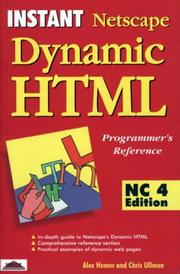 Cover of: Instant Netscape dynamic HTML, NC4 edition