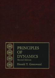 Cover of: Principles of Dynamics, Second Edition | Donald T. Greenwood