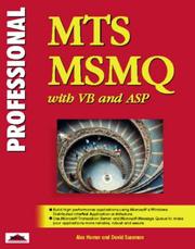 Cover of: Professional MTS and MSMQ Programming with VB and ASP (Wrox Professional Series) by Alex Homer, David Sussman, Alex Homer, David Sussman