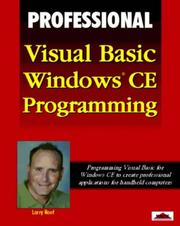 Cover of: Professional Visual Basic Windows CE programming by Larry Roof