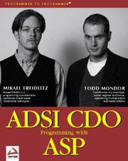 Cover of: ADSI CDO programming with ASP